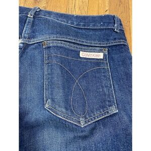 Vintage 70s Calvin Klein Jeans Western Scovill Zipper Denim Jeans Size 34 x 27